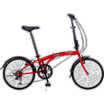 Dahon folding bicycle red lightweight simple for daily travel Gimmick D6 aluminum alloy