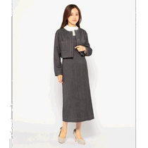 Japanese direct mail MISCH MASCH womens casual style denim dress and collarless jacket two pieces