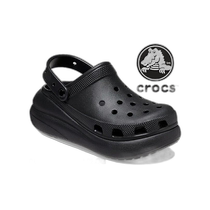 Japan direct mail Crocs mens and womens same style sandals puff simple flat bottom 207521-001