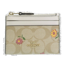 Japan Direct Mail Coach Accessories Womens Card Holder Multi SIGNATURE DITSY MINI ID SK