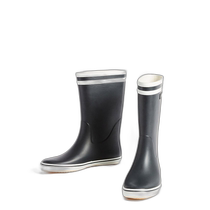 Day Tide running legs AIGLE Ai high male and female in pure color waterproof rain and rain boots Darknaby 35 ZZF