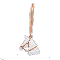 (Japanese direct mail) Why why ride a charming horse head (milky white x natural)