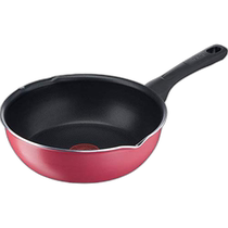 (Direct mail from Japan) T Fal Wok Gas Deep Frying Pan Non-stick Pan with Pour Spout 22cm Red B55