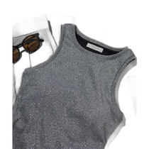 Japanese direct mail FREAKS STORE Sequin piping beautiful shoulder strap vest 1326248900223