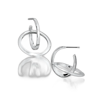 Japan direct mail Japanese tide Star Jewelry SV925 planet theme earrings No. 2SP0889