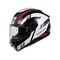 (日本直邮)Ogk Kabuto 全盔AEROBLADE6 DYNA黑白红XXL(63-64cm)