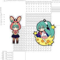 (Direct mail from Japan) hobby stock pendant Hatsune Miku rubber pendant is easy to carry and exquisite in workmanship