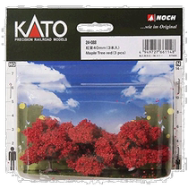 (Direct mail from Japan) KATO N Gauge Red Leaf Tree 40mm 3 Trees 24-088 Iron Mold Scene Production