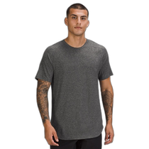 Japanese errand running Lululemon Drysense short-sleeved shirt Black Rhino Gray XSprod9