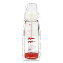 (Direct mail from Japan) Pigeon K series heat-resistant glass feeding bottle 240ml with silicone mouthpiece