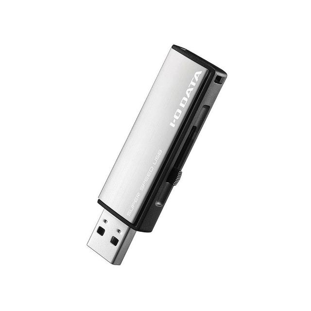 ອຸປະກອນເສີມດິຈິຕອລ IO-DATA USB3.0/2.0 flash drive 8GB ສີຂາວ ແລະເງິນ