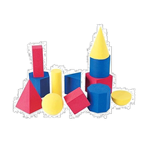 (Direct mail from Japan) Learning Resources 3D shape soft building blocks 12 pieces LER6120