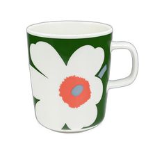 Japan direct mail marimekko mug 250ml 60th anniversary Unikko white x green x orange 7