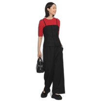 Japan direct mail Ray BEAMS womens suspender straight jumpsuit 61170068199