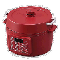 Japan Direct mail (Japanese direct mail) Iris Ohyama table pressure cooker 3L3 ~ 4 people black currant red automatic