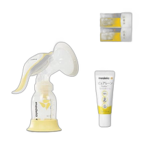 (日本直邮)Medela 榨乳机 Harmony 白色 黄色 PureLane 7g 套装