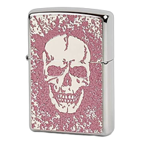 (Direct mail from Japan) Zippo lighter skull engraving pink 2MPP-Skull(P