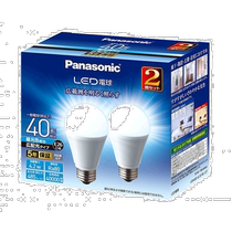 Ampoule LED Panasonic x2 26mm 40w Lumière naturelle extérieure gradation LDA4DGEW2