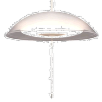 (Direct mail from Japan) IRIS chandelier European and American style lamps energy-saving remote control deep mouth simple home office