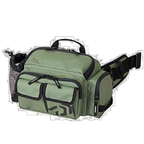 (Direct mail from Japan) Daiwa mens wear-resistant waist bag khaki propeller pattern polyester waterproof