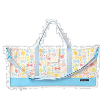 Colorful Candy Style 2WAY keyboard harmonica bag light blue flowers N4335