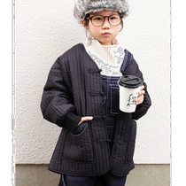 Japanese direct mail antiqua childrens Chinese style quilt jacket lightweight and warm in spring and autumn fashionable design