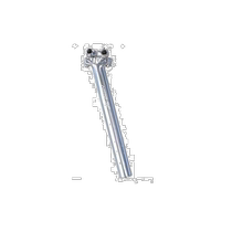 (Direct mail from Japan) NITTO (Nitto) S92 Silver Bicycle Seat Post Φ27 2