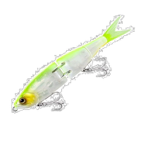 Jour Tide Runners jambes Shimano Jubilee Luge Fake Bait appât Bionique avec crochet appât dur Jaune Blanc 150mm XG