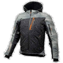 KOMINE Motorcycle Clothing Warm Winter Jacket Smoked Black CE Standard Level 2 Windproof Protection