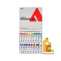 Japan direct mail Holbein acrylic gouache 20ml 18 color set pigment D414