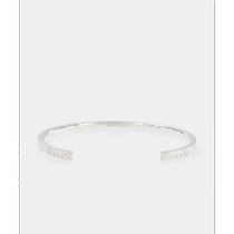 Japan Direct Mail Paul Smith Mens Cropped Logo Silver Bracelet Unique Design Shine Sensation