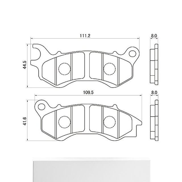 ແຜ່ນເບກລົດຈັກ Daytona Datong sintered metal pad practical gold 971