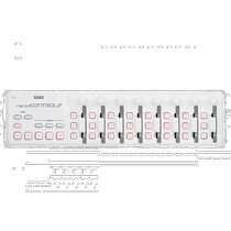 Denon MIDI keyboard controller NANOKON2WHMIDI USB controller mixing operation
