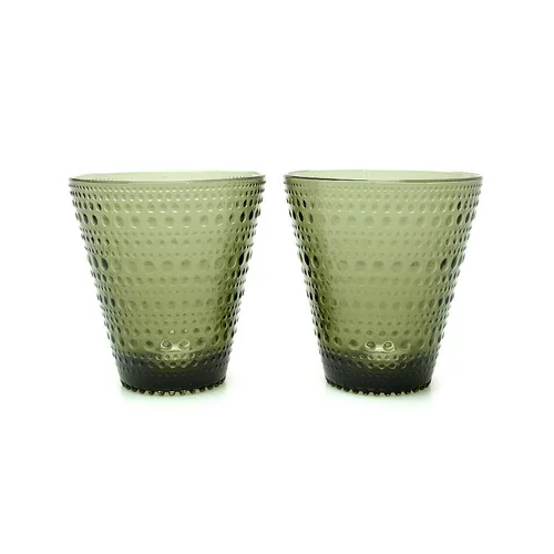 Япония прямая почта Iittala Kastehelmi 1025716 Tumbler 2pc Set Moss Gree
