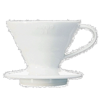 (Direct Mail from Japan) HARIOV60 Transparent Dripper 01 Ceramic 1-2 Cups Made in White Japan VDC-01W