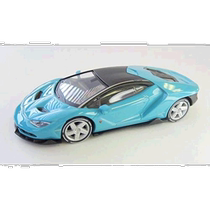 Self-operated｜Bunka1 64 mini car series Lamborghini Centenario blue model Jingshang