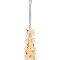 Orange Rouge Animation Hetalia World Stars Scarf Pendant Italy