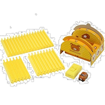 (Direct mail from Japan) Domeca CHORO Q pull-back car series Q-eyes Rilakkuma garage set