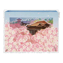(Japan Direct Mail) Sanrio Trio Lulls Multifunction Greeting Cards Box Cherry Blossom And Clean Water Temple