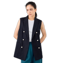 Japan Direct Mail ANAYI Womens Linen Fine Line Stand Collar Vest Dress 10232710370