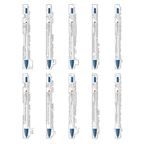 (Direct mail in Japan) ZEBRA zebra waterborne pen blue grey 10 support B-WYSS22-BGR