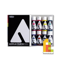 Japan direct mail Holbein acrylic color liquid 35ml 8 color set AF191