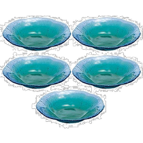 (Direct mail from Japan) TOYO SASAKI GLASS Oriental Sasaki Coral Sea Disc φ18 blue green