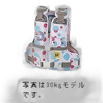 Orange and blue WRLV-3145 childrens life jacket 30kg POP dotted buoyancy 30