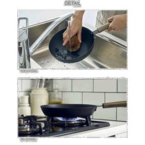 Japan direct mail Simfe frying pan simfe IH compatible iron nitride deep frying pan 24cm SMFTD24BK