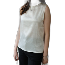 Japanese direct mail Ulysses womens foil printed back zipper sleeveless top GFO24S038