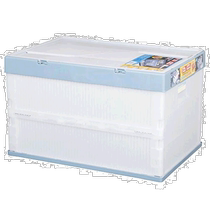 (Direct mail from Japan) IRIS OHYAMA folding container with lid transparent 53L
