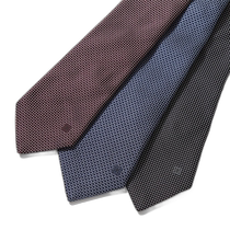 Japan direct mail GIVENCHY tie GV80LS J5765 mens silk jacquard 4G badge embroidery