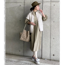 Japanese direct mail deux amour womens puffy sleeve pleated dress comfortable and loose style in spring and summer elegant