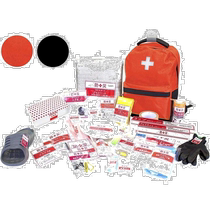 (Direct mail from Japan) Sanzen disaster prevention emergency kit 30-piece set disaster prevention supplies for one-time evacuation red